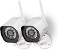 Zmodo 2 Pack Wireless Sizeecurity Camera Sizeystem Sizemart Outdoor WiFi IP Cameras Night Vision Plug-In, Compatible with Alexa