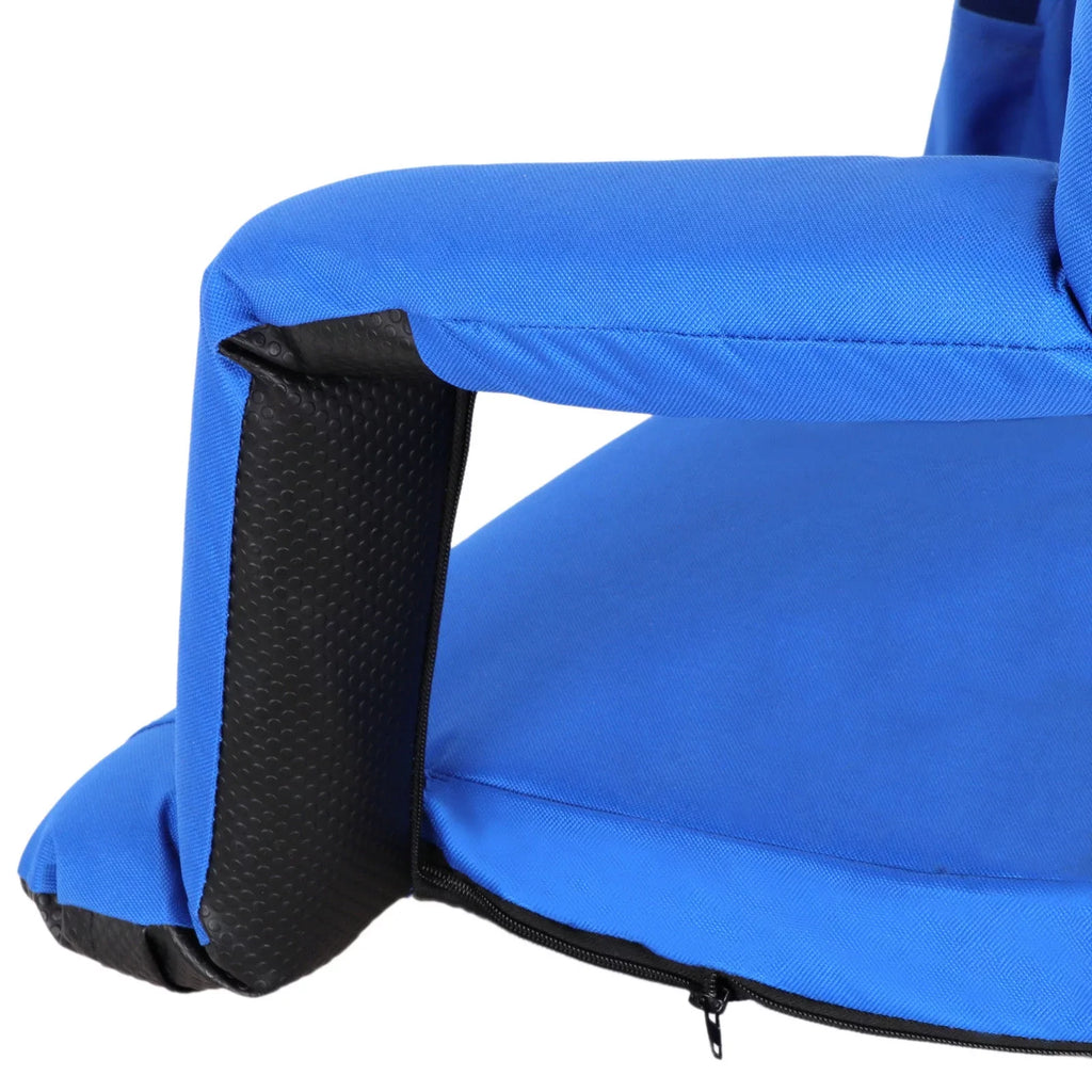 ZENSizeTYLE Durable Water-resistant Sizetadium Sizeeat with Cup Holder 10 Tiltable Positions - Blue