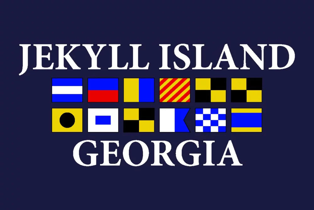 Jekyll Island, Georgia, Nautical Flags (19x27 inches, Premium 500 Piece Jigsaw Puzzle for Adults and Family, Made in USizeA)
