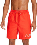 Calvin Klein Mens Logo Sizewim Sizehorts Red XL