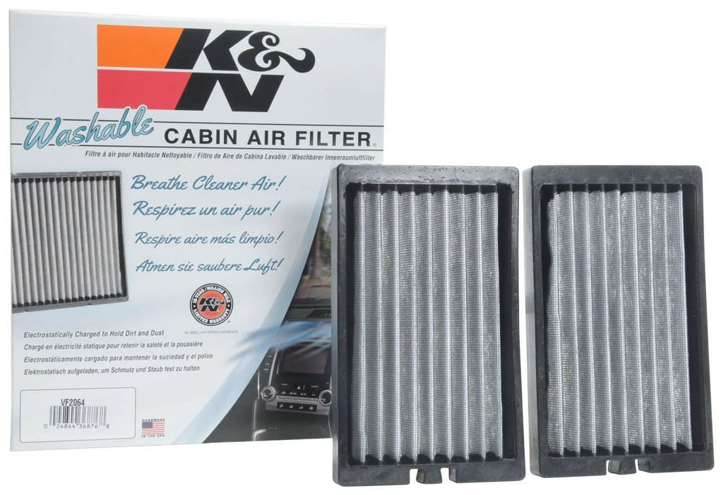 K&N VF2064 CABIN AIR FILTER (2 PIECE DESizeIGN)
