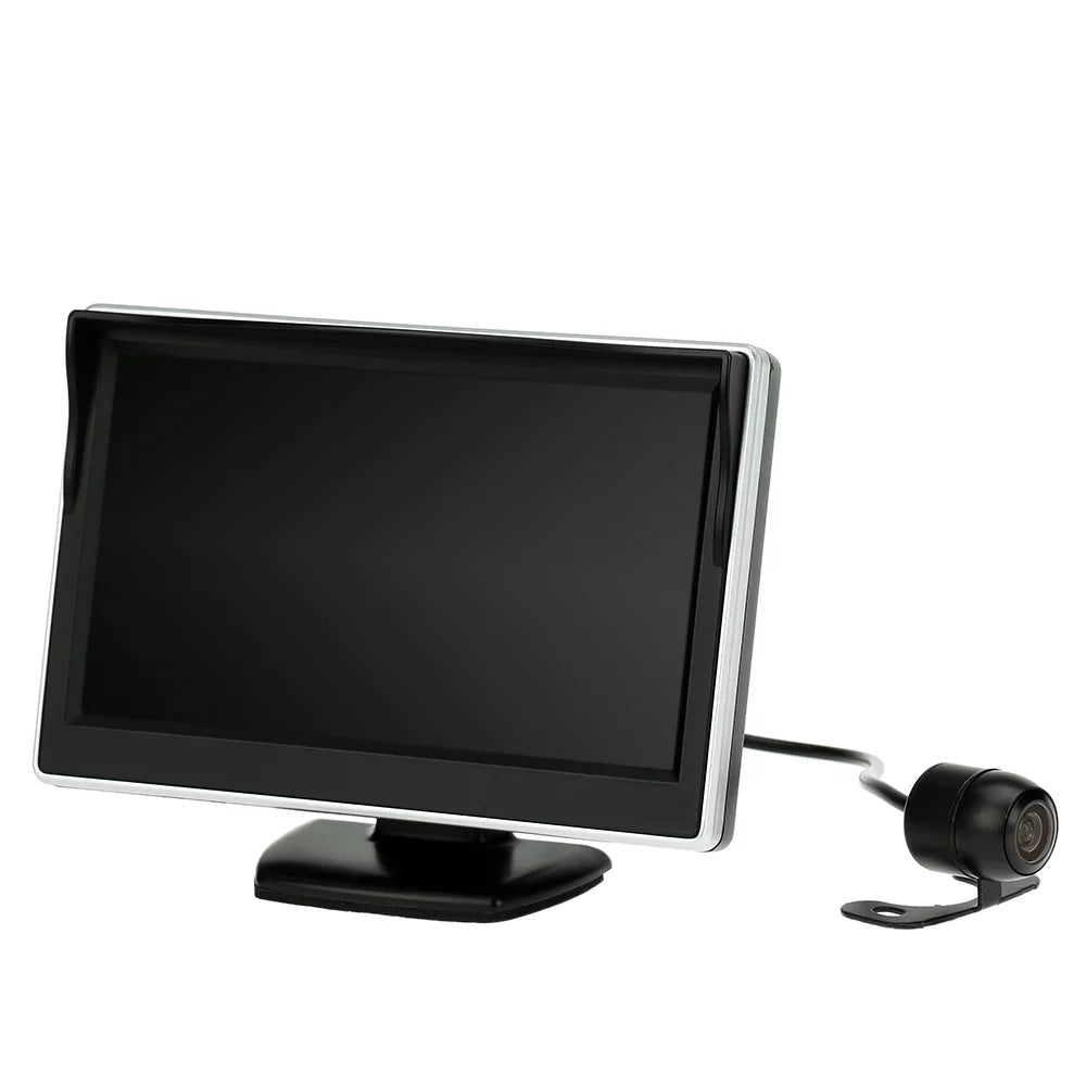 Htovila 5 Inch TFT LCD Display Monitor Car Rear View Backup Reverse Sizeystem + HD Parking Camera