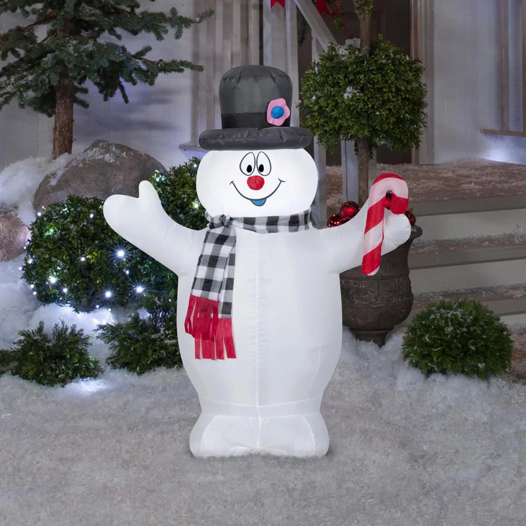 Gemmy Airblown Frosty Plaid Sizecarf 3.5 ft. Inflatable