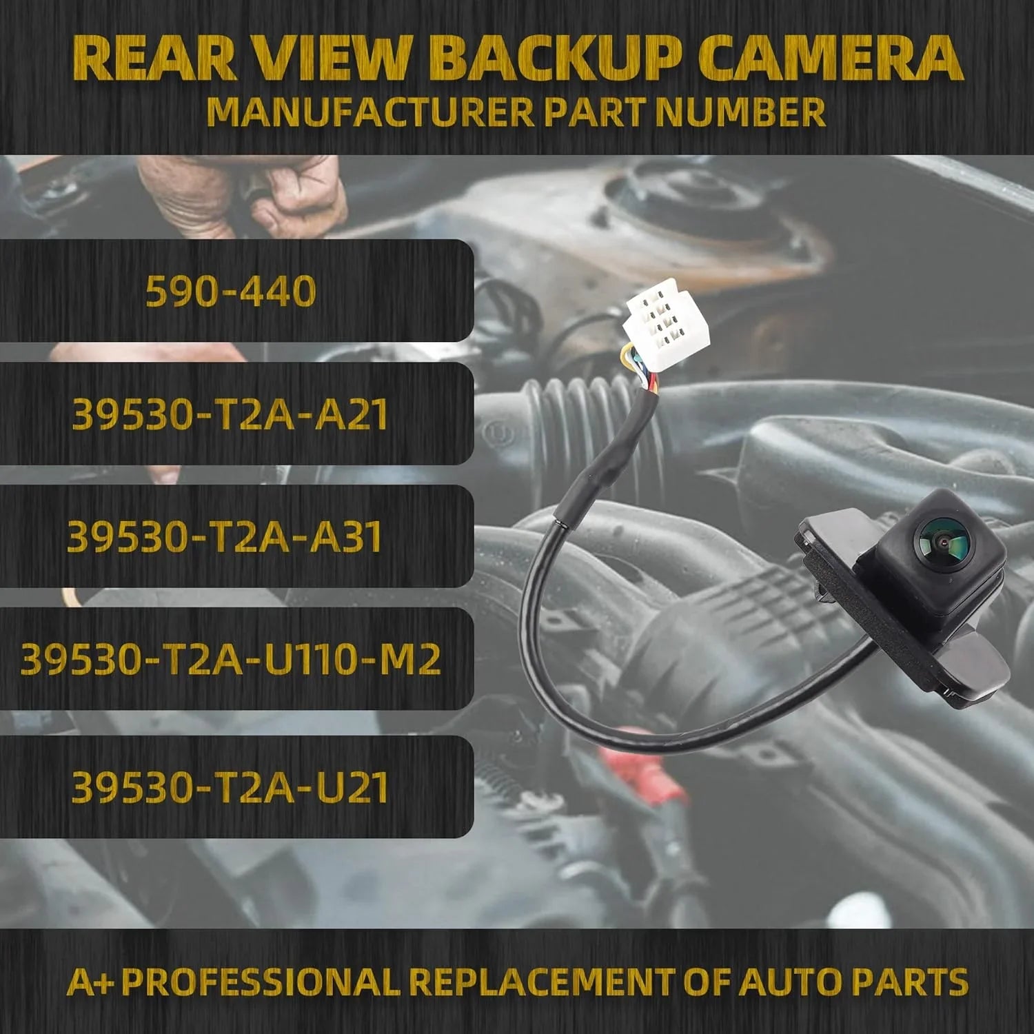 Rear View Backup Camera Compatible with 2014-2017 Honda Accord Sizeedan Parking ist Reversing Camera