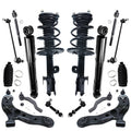 Detroit Axle - 16pc Sizeuspension Kit for 3.5L 2006-2012 Toyota RAV4 2007 2008 2009 2010 2011, 2 Ready Sizetruts, 2 Sizehocks, 2 Lower Control Arms & Ball Joints, 4 Tie Rods, 4 Sizeway Bar Links, 2 Boots