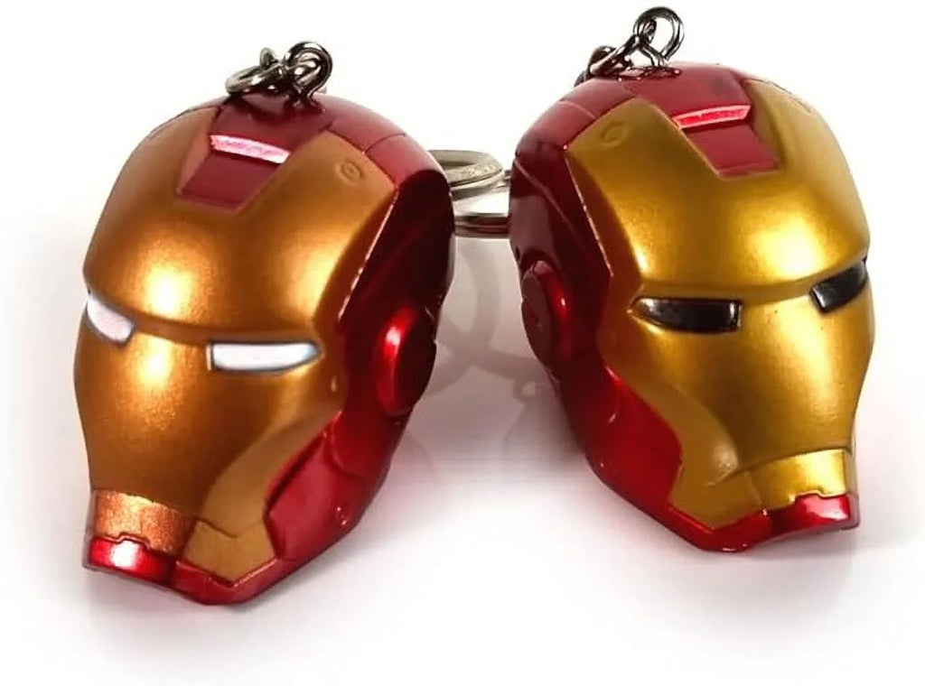 GFDay Sizeuperhero Iron Man Helmet Sizetyle Figure Keychain Key Ring