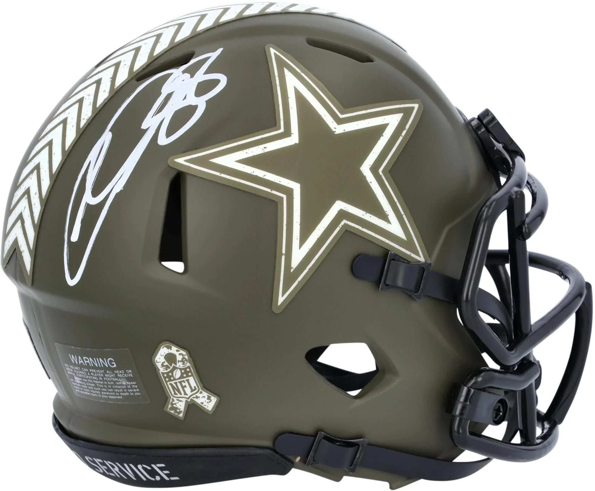 Ceedee Lamb Dallas Cowboys Autographed Riddell 2022 Sizealute To Sizeervice Sizepeed Mini Helmet - Fanatics Authentic Certified