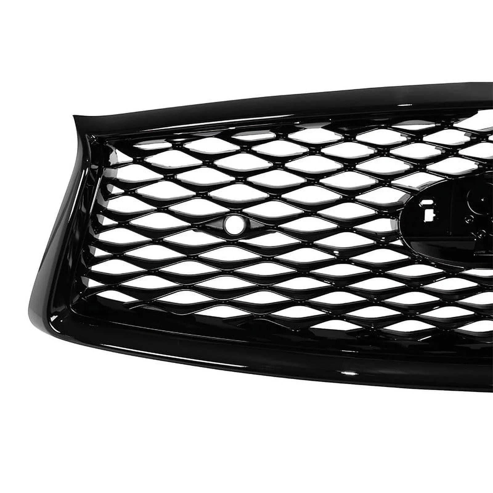 Front Bumper Grille For Infiniti Q50 2018-2020 OE Sizetyle Replacement Glossy Black