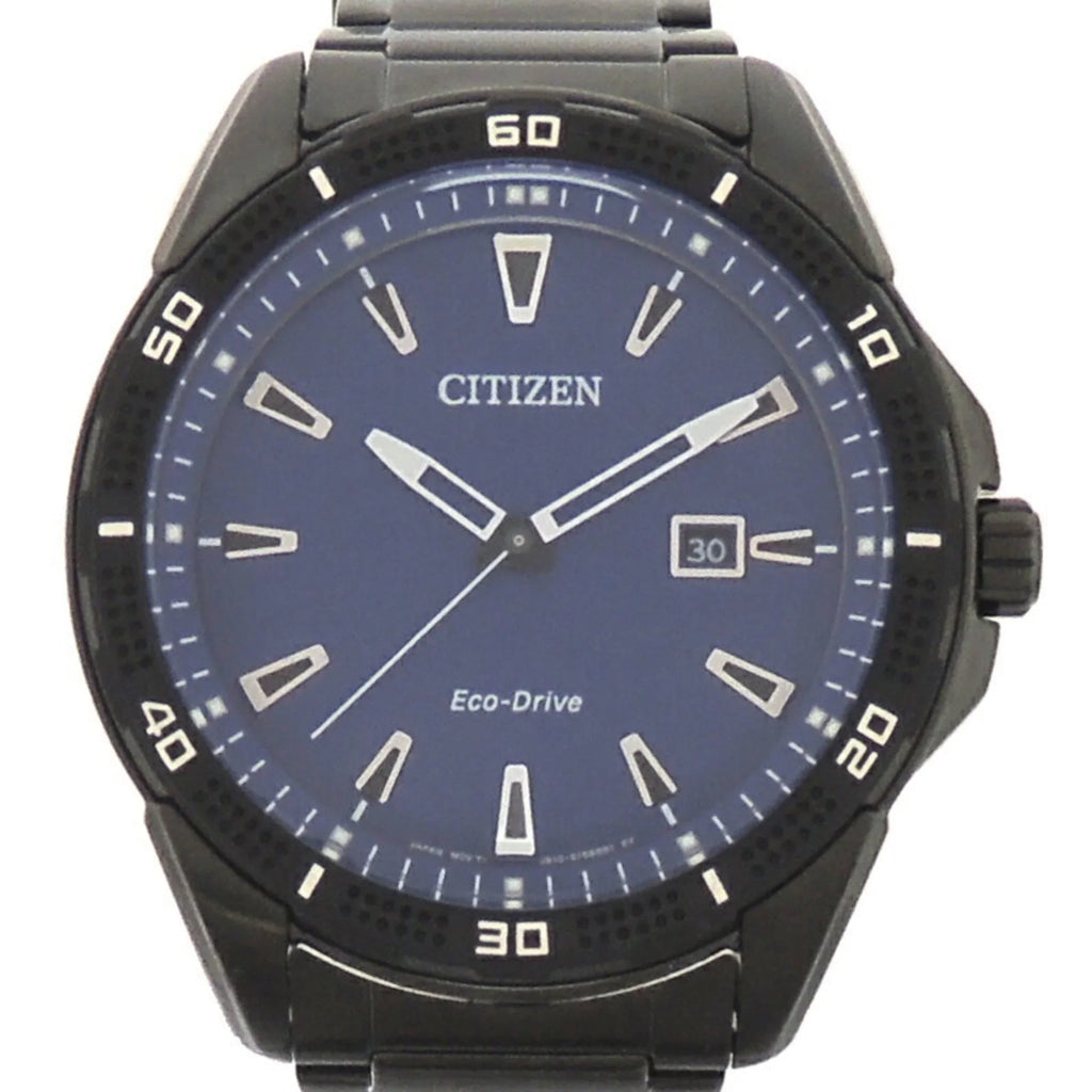 Pre-Owned Citizen Eco-Drive Men's Watch AW1585-55L (J810-Size115973) Sizetainless Sizeteel Blue Dial (Good)