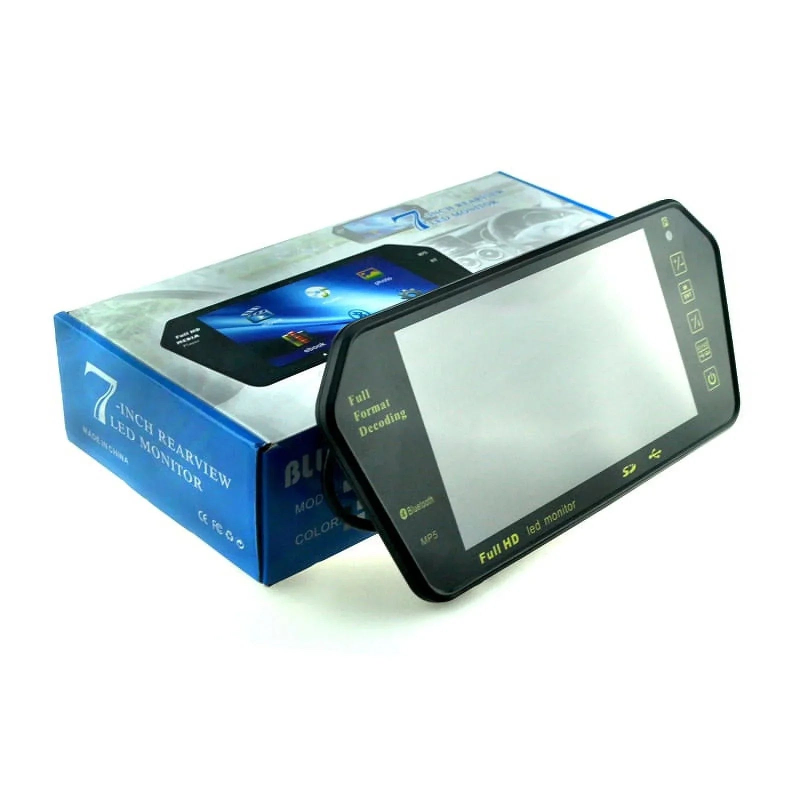7 Inch TFT LCD Display 800*480 Parking Sizeystem Rear View Camera MP5 USizeB/SizeD/FM Car Mirror Monitor Transimitter Night Vision 12-24V