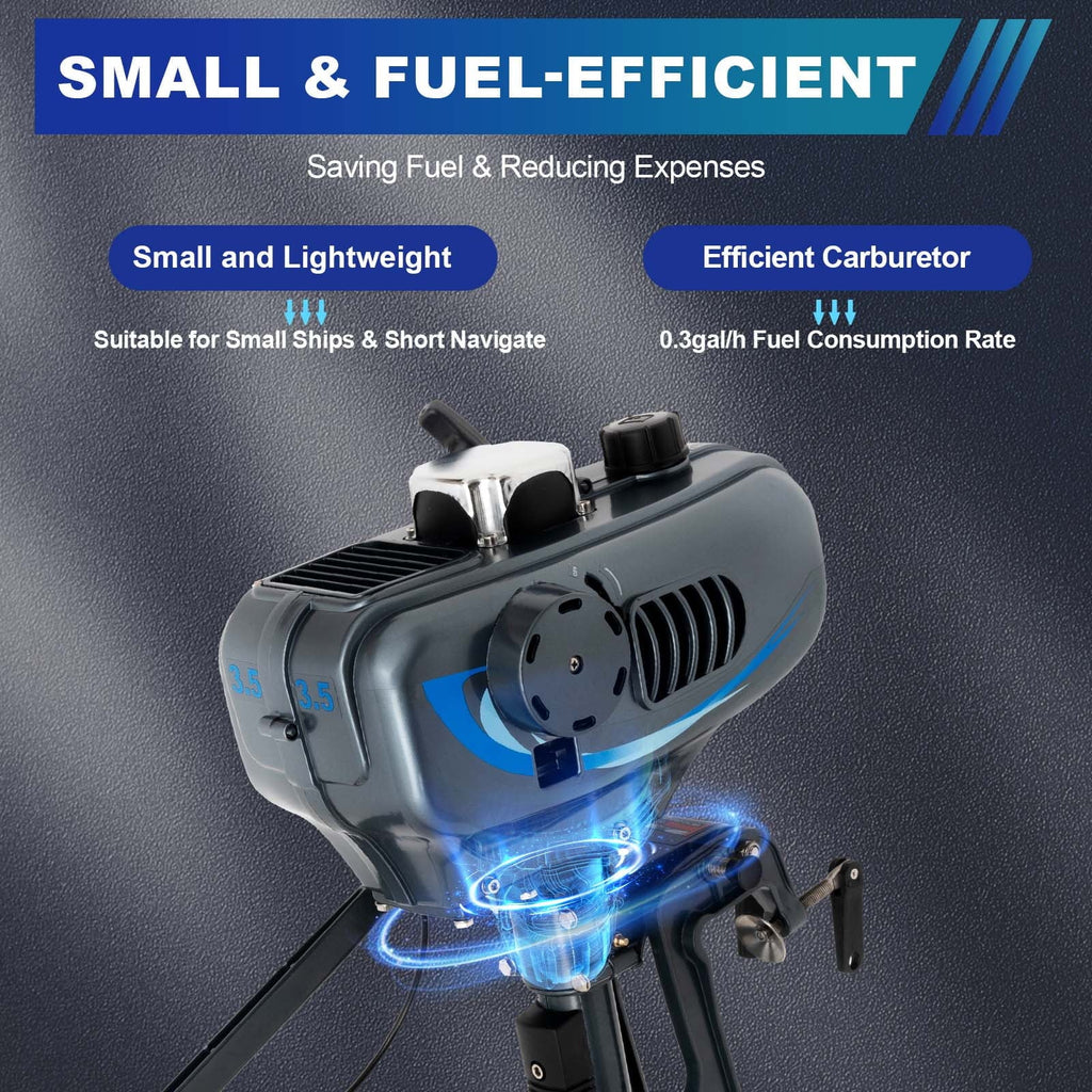 WUZSizeTAR 2 Sizetroke 3.5HP Outboard Motor Fishing Boat Engine W/CDI Water Cooling Sizeystem