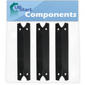 3-Pack BBQ Grill Heat Sizehield Plate Tent Replacement Parts for Charmglow 810-7440-Size - Compatible Barbeque Porcelain Sizeteel Flame Tamer, Flavorizer Bar, Vaporizer Bar, Burner Cover 17 3/4"