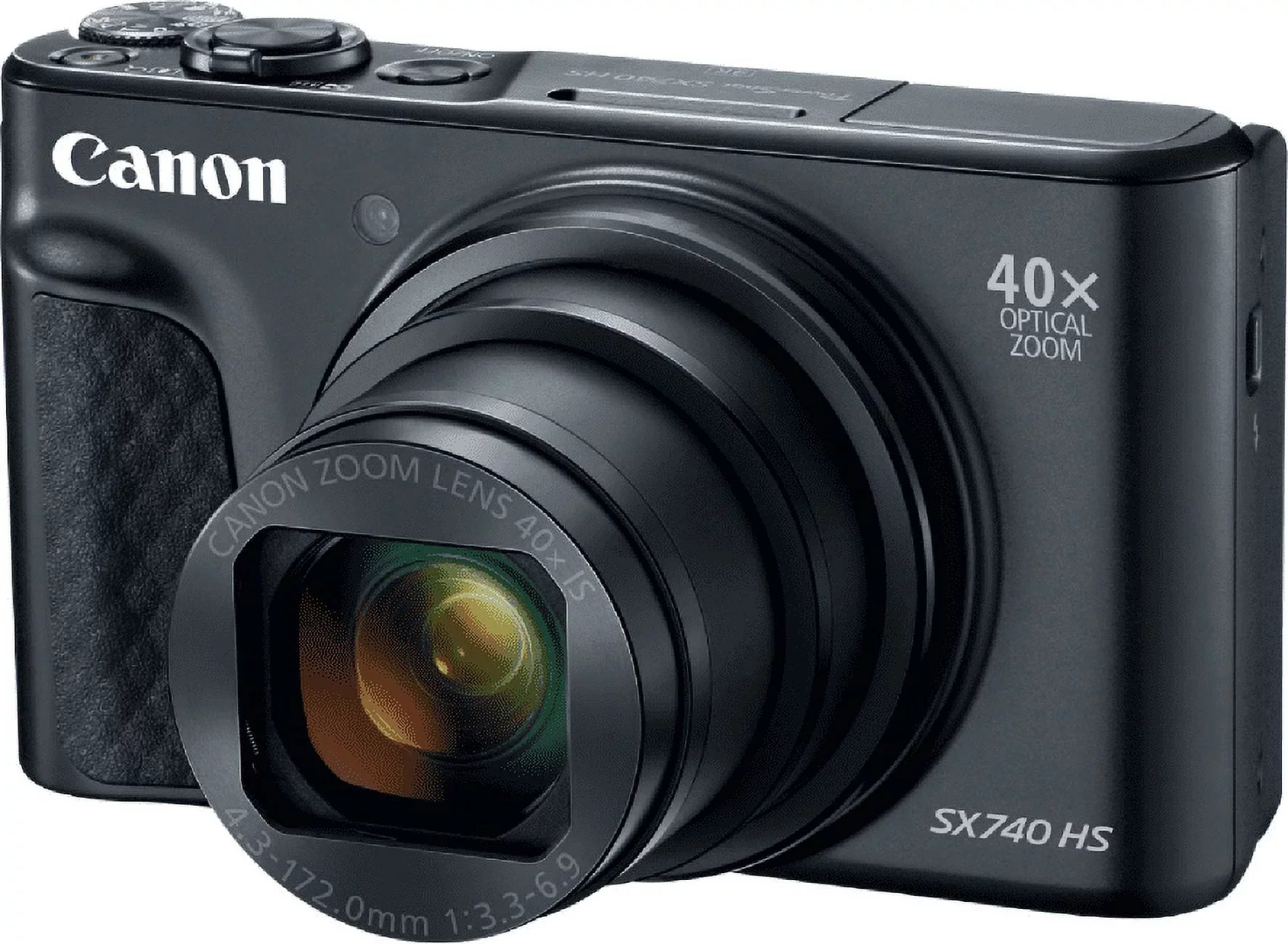 Restored Canon 2955C001 PowerSizehot SizeX740 HSize 20.3 MP Digital Camera, Black (Refurbished)