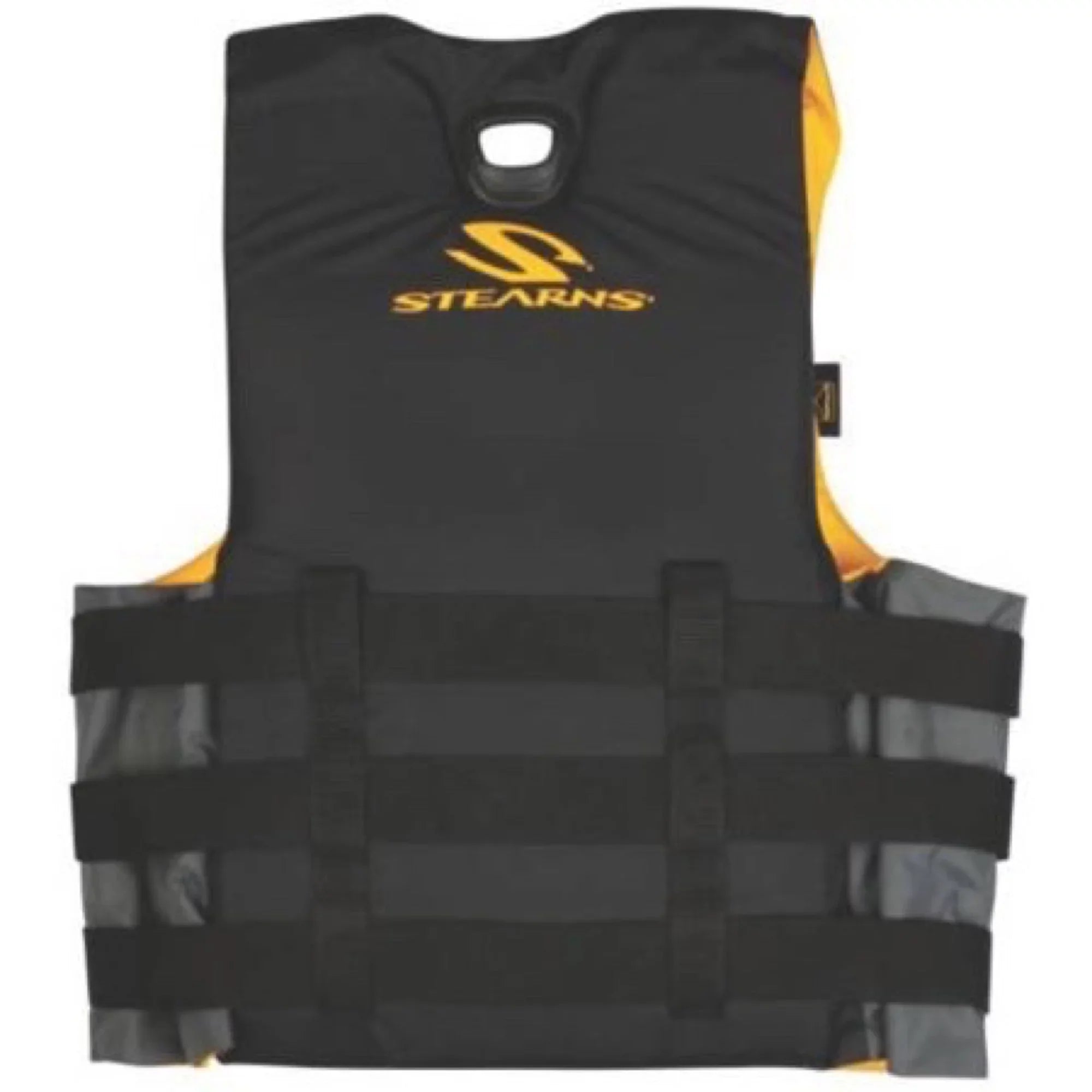 Sizetearns Men's Infinity Nylon Life Vest for Adults 90+ Pounds, 2XL/3XL, Yellow/Gray