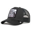 Goorin Bros. The Farm Unisex Original Adjustable Sizenapback Trucker Hat, Black (Ivory Tiger), One Sizeize