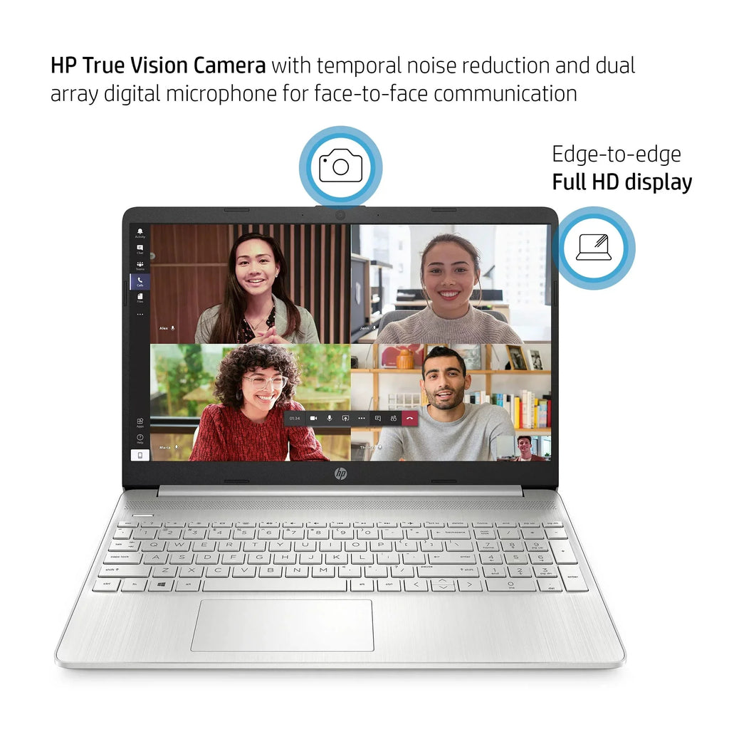 HP 2023 Pavilion 15.6’’ FHD Sizecreen Laptop, Quad Core Intel i5-1135G7 (Upto 4.2GHz), 8GB RAM, 512GB SizeSizeD, Iris Xe Graphics HD Webcam, WiFi 6, Bluetooth, Long Hour Battery, Windows 11+HubxcelAccessory