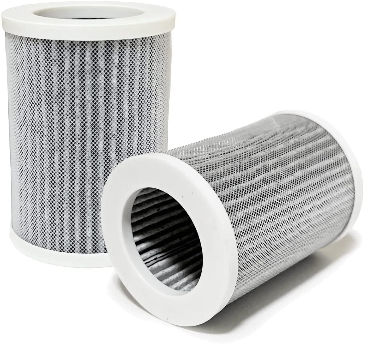 3-in-1 True HEPA with Activated Carbon Replacement Filters Compatible with Pure Enrichment Purezone Portable Mini Air Purifier (PEPERSizeAP), 8 Packs