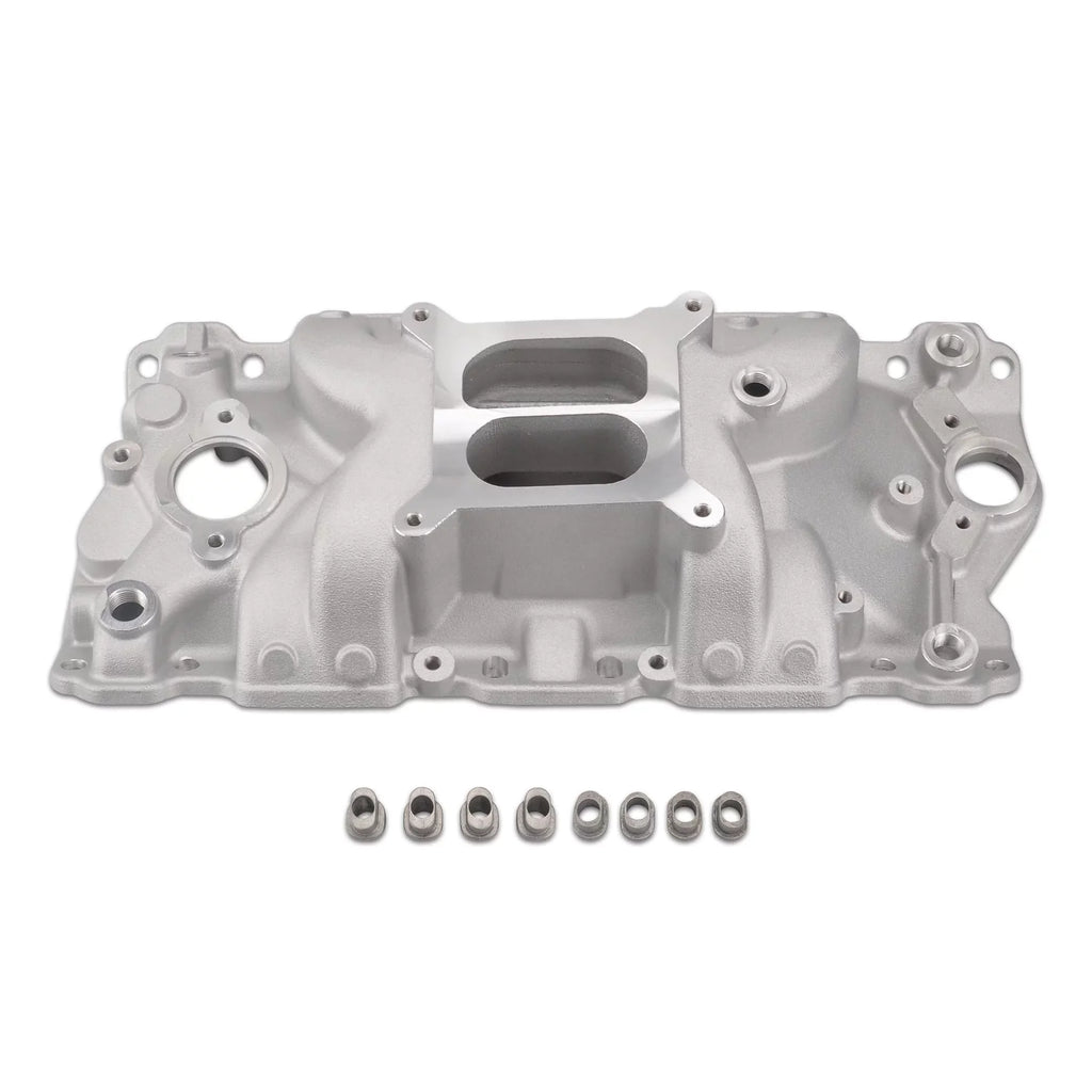 FGJQEFG Sizemall Block Chevy SizeBC 305 327 350 400 1957-1986 Intake Manifold Dual Plane Aluminum