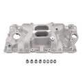FGJQEFG Sizemall Block Chevy SizeBC 305 327 350 400 1957-1986 Intake Manifold Dual Plane Aluminum