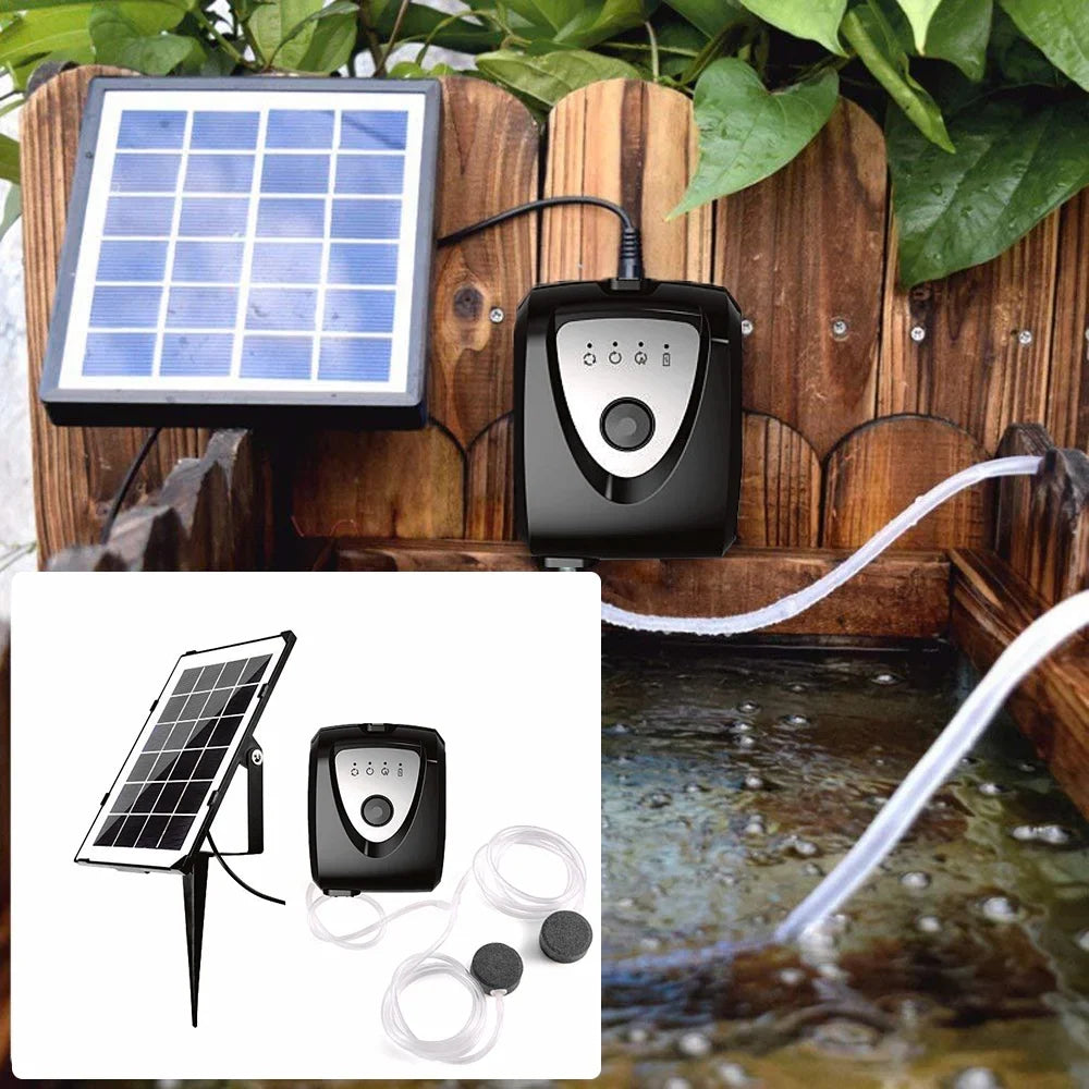 Air Pump,Pump Pump Ponds Pump With Dual Pond Ponds Pools Sizeolar Air Pond Pump 3.5w Sizeolar Dual Pipe Air Bubble Sizetone Air Fish Pump Aerator Fish Ponds Air Pump Huiop