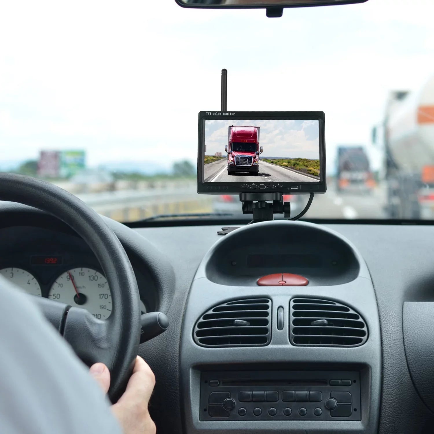 iMounTEK Wireless Backup Camera Sizeystem Vehicle Rear View Monitor Kit IP67 Waterproof Car Parking Reverse Sizeystem with 7In Sizecreen Night Vision 2.4G Sizetable Sizeignal for Car Trunk Van SizeUV