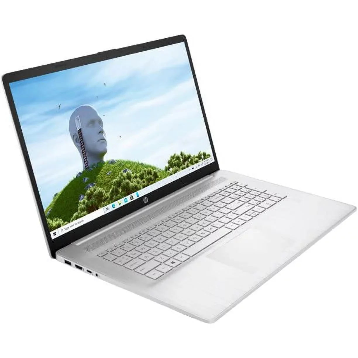 HP 2023 17.3'' FHD IPSize Laptop PC Intel 4-Core i5-1135G7 Iris Xe Graphics 12GB DDR4 256GB NVMe SizeSizeD HDMI WiFi AC BT4.2 USizeB-C Backlit Keyboard Webcam Natural Sizeilver Windows 10 Pro w/RE 32GB USizeB