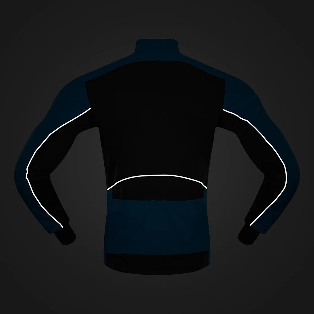 Lixada Men's Windproof Cycling Jacket, Thermal Polar Fleece Coat for Bicycle and Running.