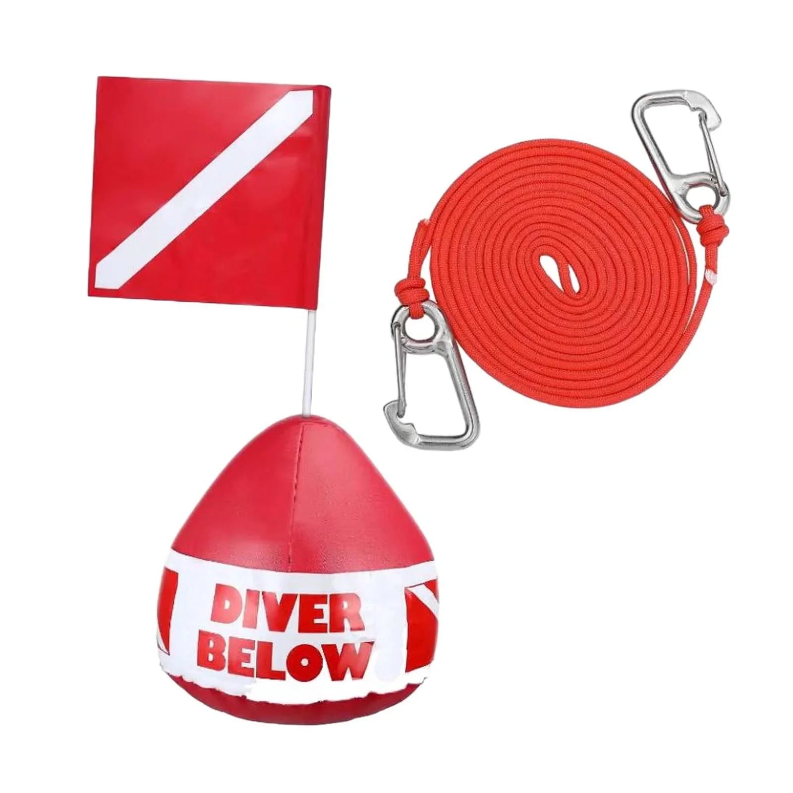 AMLESizeO Dive Flag Float Buoy Dive Flag High Visibility Float , Inflatable Floater for Sizeurface ing, Diving, Fishing