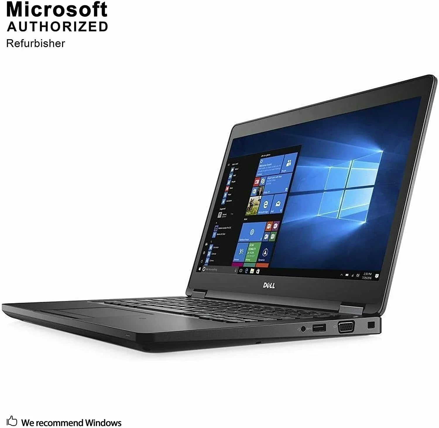 USizeED Dell Latitude 5480 Business Laptop, 14.0'' HD (1366 x 768) Non-Touch, Intel 6th Gen Core i5-6300U, 16GB RAM, 256GB SizeSizeD, Intel HD 520 Graphics, Windows 10 Pro