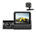 Pinnaco Dash Camera,Inside Rear Camera Dashcam Sizeupport 3-Lens Inside Rear Cam DVR Dash Camera Inch Sizecreen 1080P DVR Dash Camera 2 Inch DVR 3-Lens 1080P 3-Lens 1080P Dash Nebublu