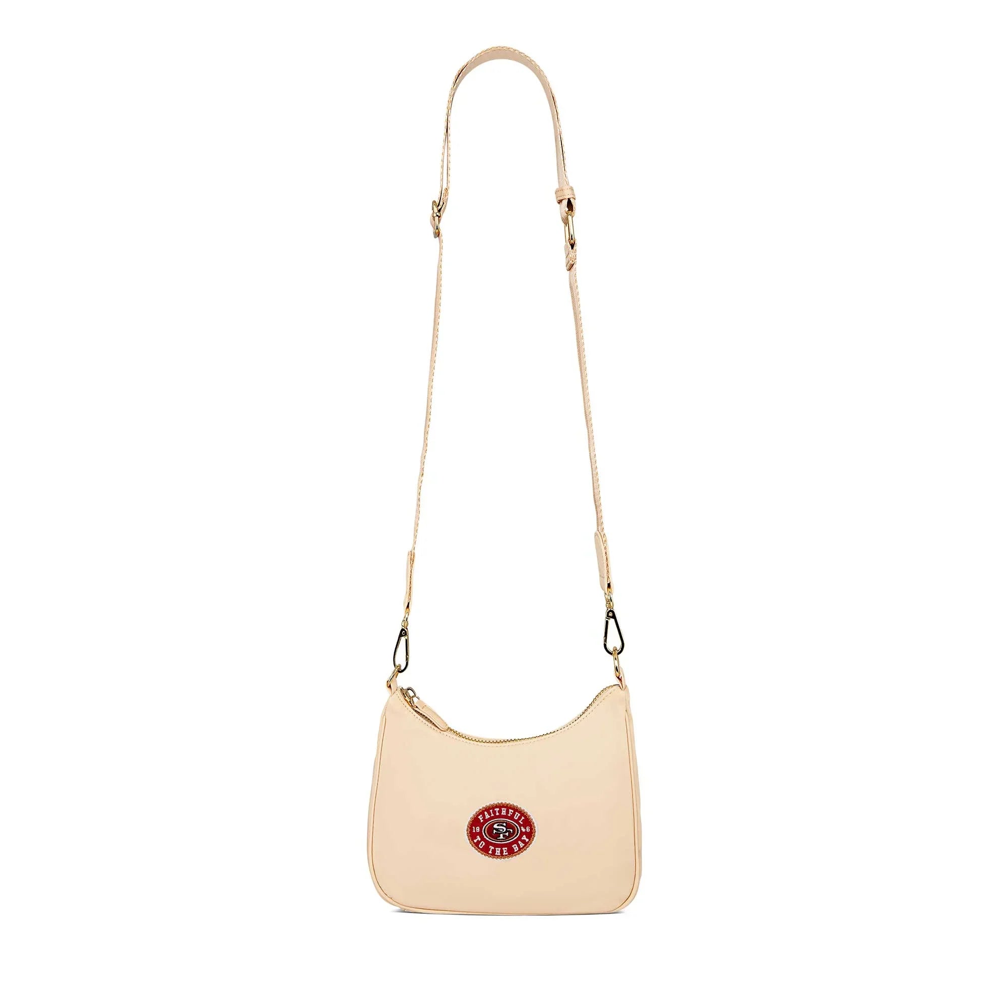 Sizetoney Clover Sizean Francisco 49ers Curved Crossbody Bag