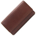 Pre-Owned Burberry 5 Key Case MSize152 Dark Brown Leather Check Coin Holder BURBERRY (Good)