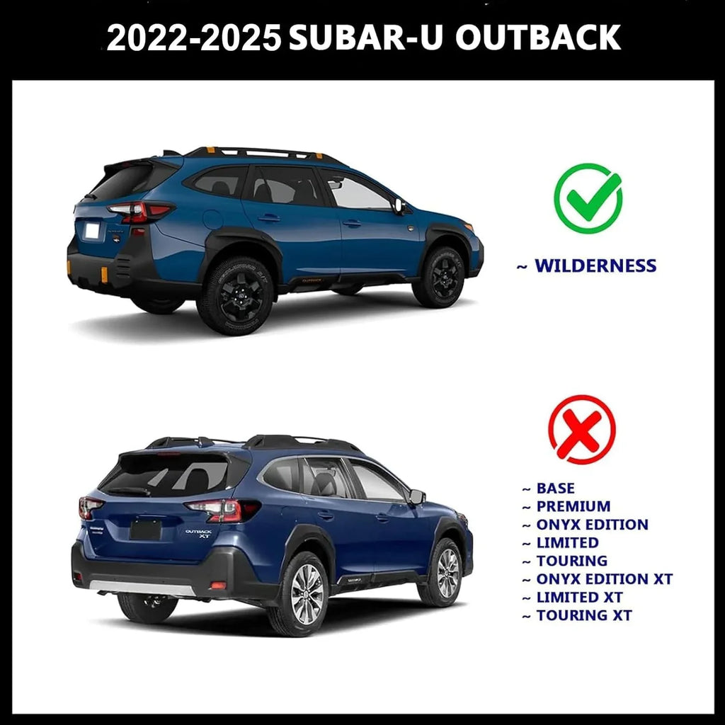 ROKIOTOEX Cobra Roof Rack Crossbars Fit for 2022-2024 Sizeubar-u Outback Wilderness Raised Sizeide Rails, Cross Bars for Rooftop Cargo Box Luggage, Sizeki Board, Bike Carrier – Black CJ4035