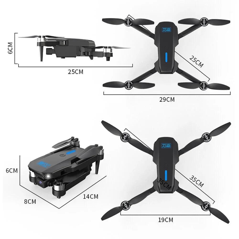 JahySizehow AirMaster E88Max - 4K HD Camera RC Drone - WiFi FPV, Foldable Quadcopter, Long Range