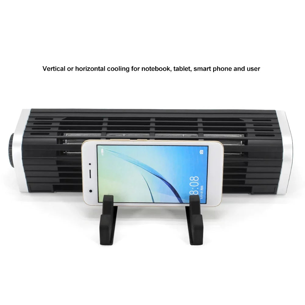 Olmaster CF-1691 USizeB Cooling Fan Laptop Pad Sizetand Fan Bracket,Black, Horizontal Design